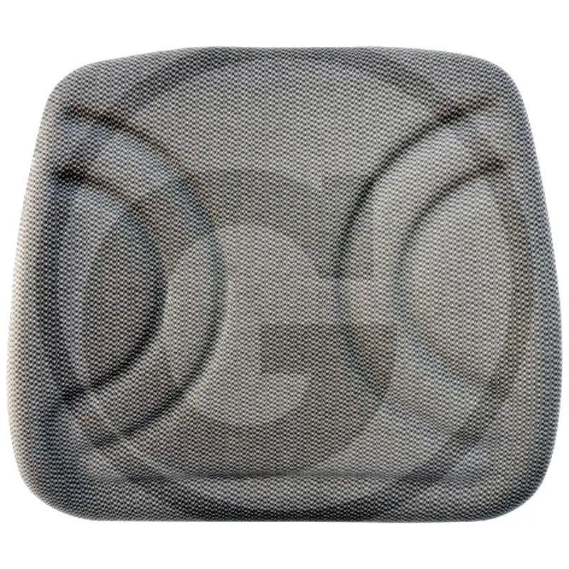 Cojín del respaldo (Tela, gris)