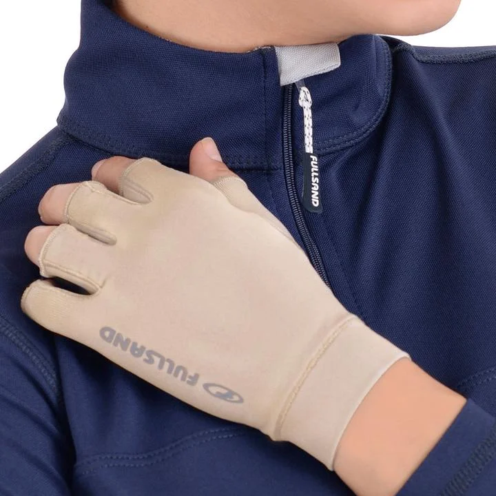 FULLSAND DERMA GUANTES ANTISOLARES CORTOS UNISEX PROTECCIÓN SOLAR CERTIFICADA UPF 50+ - Imagen 3